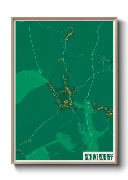 Une affiche de carte sur Schwerdorff
