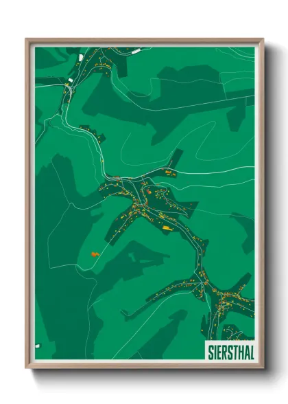 Une affiche de carte sur Siersthal