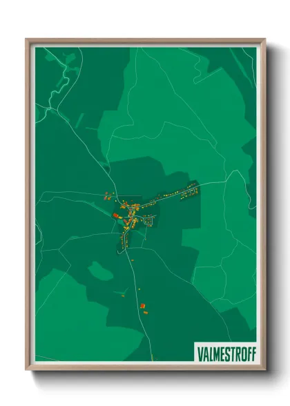 Une affiche de carte sur Valmestroff