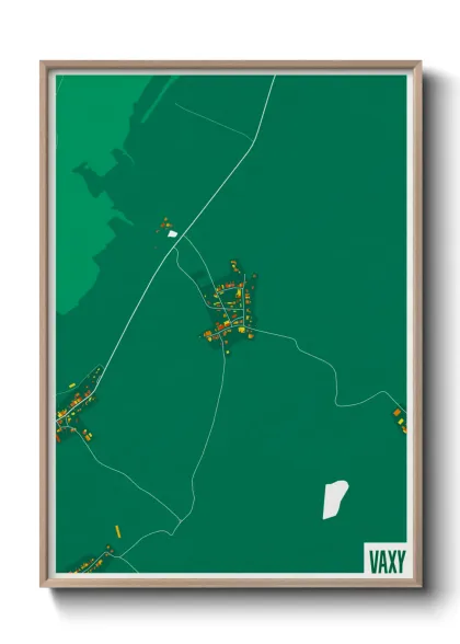 Une affiche de carte sur Vaxy