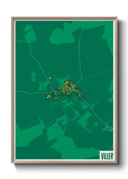 Une affiche de carte sur Viller