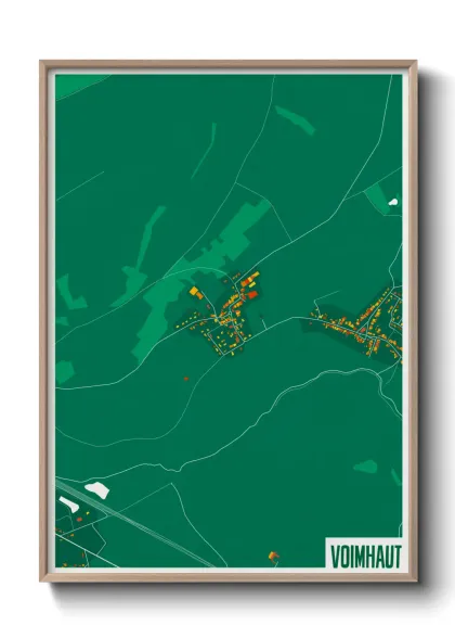 Une affiche de carte sur Voimhaut