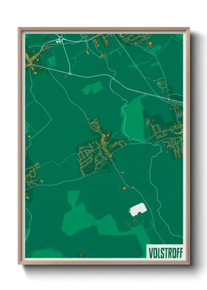 Une affiche de carte sur Volstroff