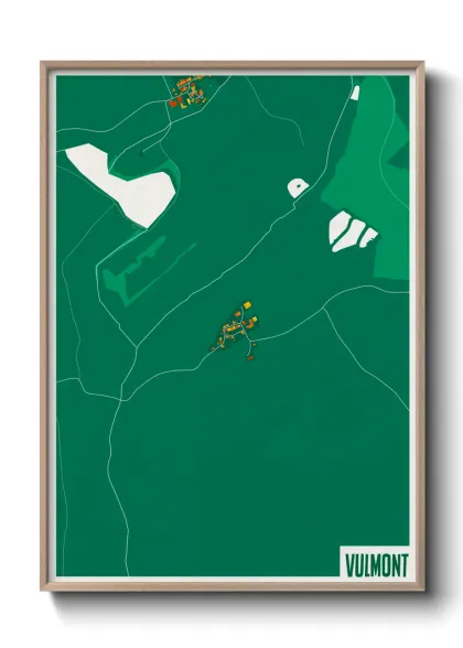 Une affiche de carte sur Vulmont
