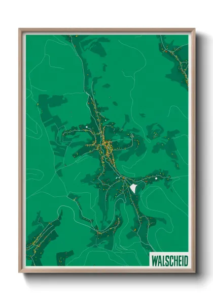Une affiche de carte sur Walscheid