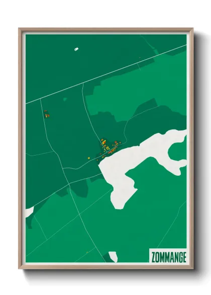 Une affiche de carte sur Zommange