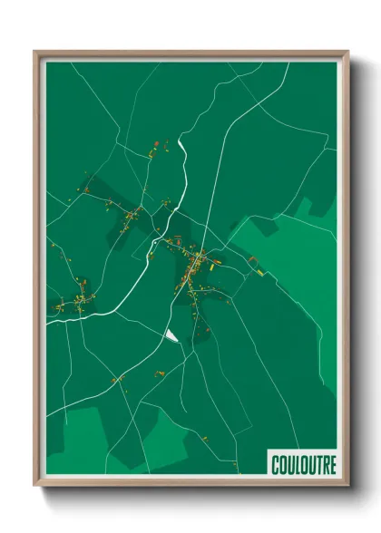 Une affiche de carte sur Couloutre