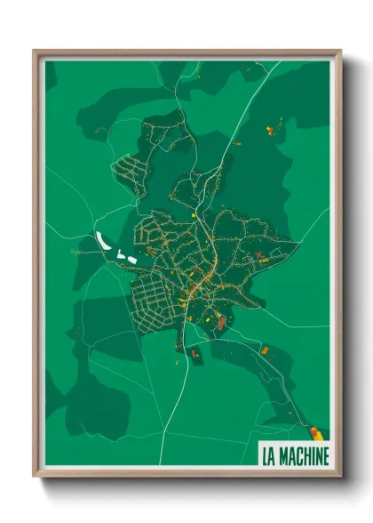 Une affiche de carte sur La Machine