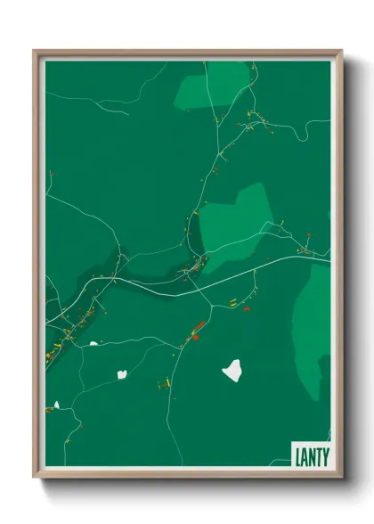 Une affiche de carte sur Lanty