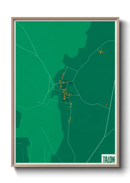 Une affiche de carte sur Talon