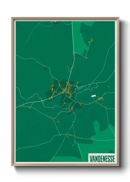 Une affiche de carte sur Vandenesse