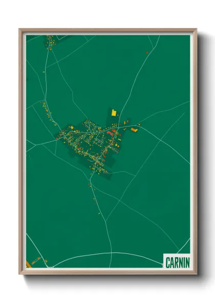 Une affiche de carte sur Carnin