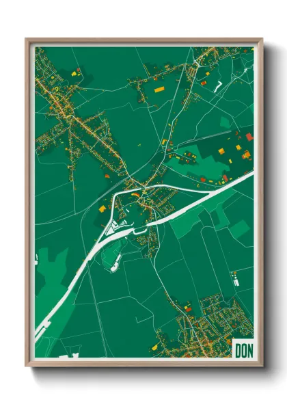 Une affiche de carte sur Don