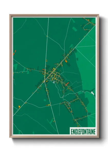 Une affiche de carte sur Englefontaine