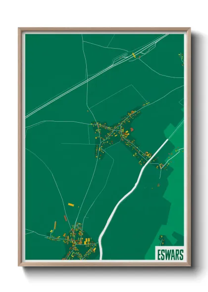 Une affiche de carte sur Eswars