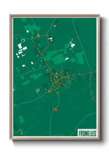 Une affiche de carte sur Fromelles