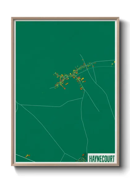 Une affiche de carte sur Haynecourt