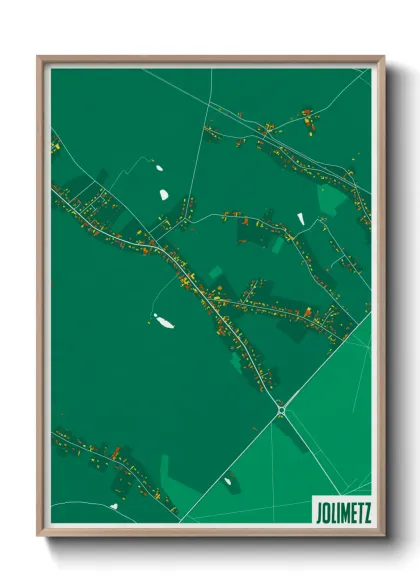 Une affiche de carte sur Jolimetz