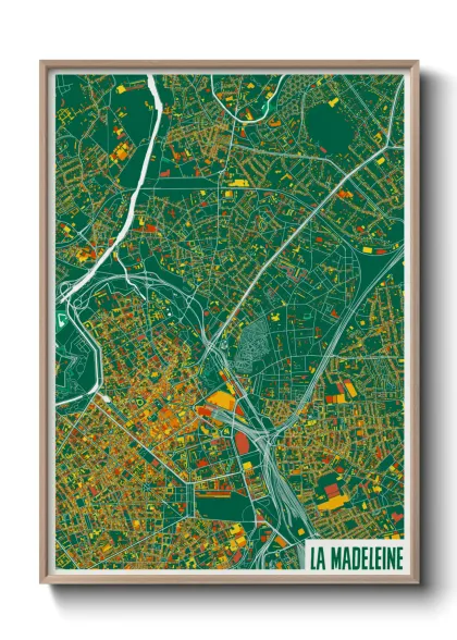 Une affiche de carte sur La Madeleine