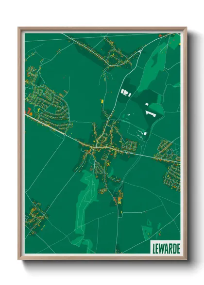 Une affiche de carte sur Lewarde