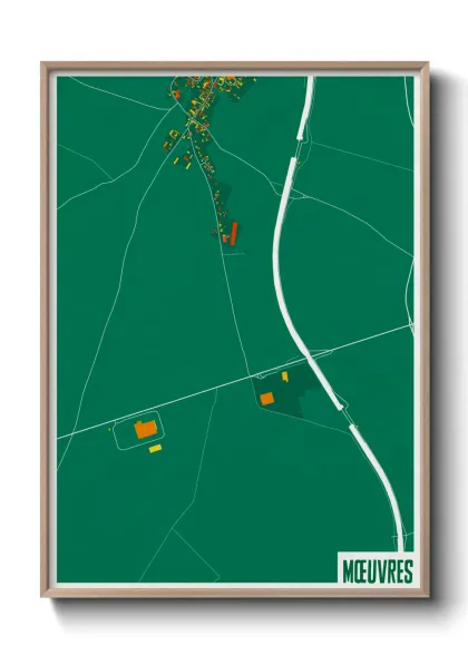 Une affiche de carte sur Mœuvres