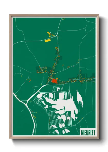Une affiche de carte sur Nieurlet
