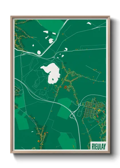 Une affiche de carte sur Rieulay