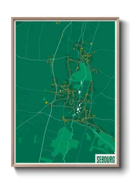 Une affiche de carte sur Sebourg