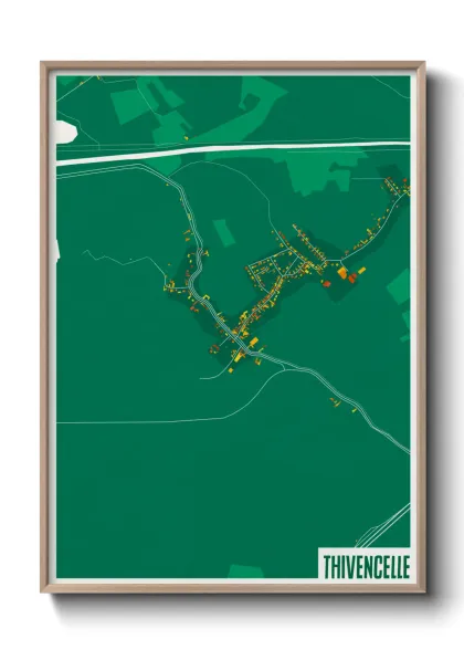 Une affiche de carte sur Thivencelle
