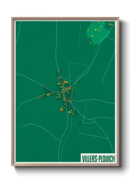 Une affiche de carte sur Villers-Plouich