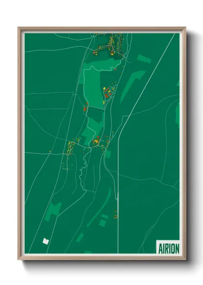 Une affiche de carte sur Airion