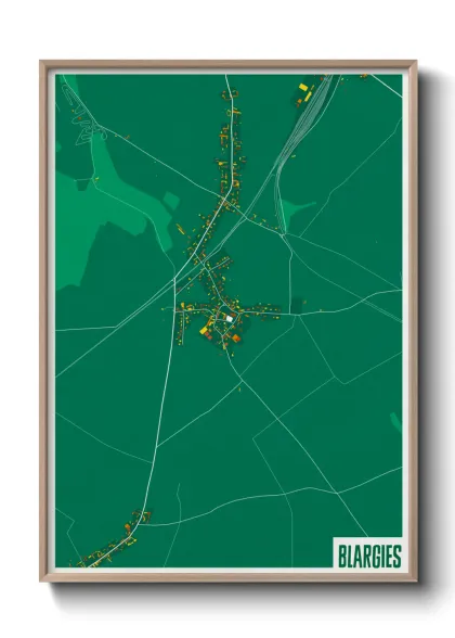 Une affiche de carte sur Blargies