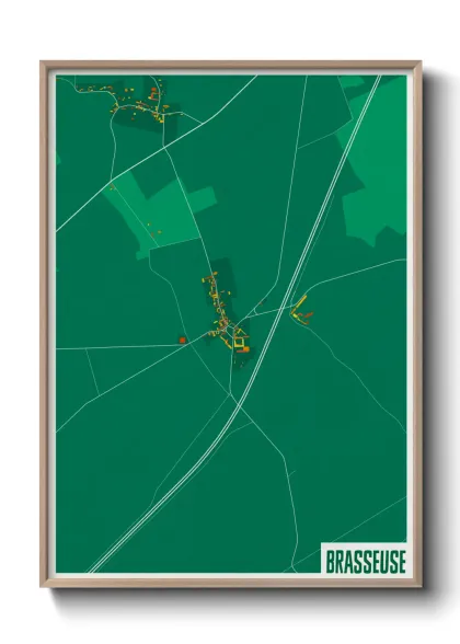 Une affiche de carte sur Brasseuse