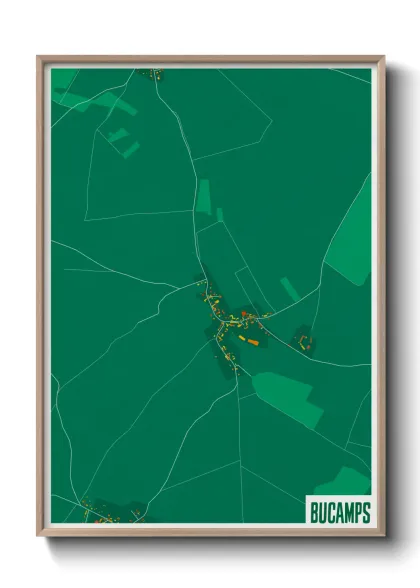 Une affiche de carte sur Bucamps
