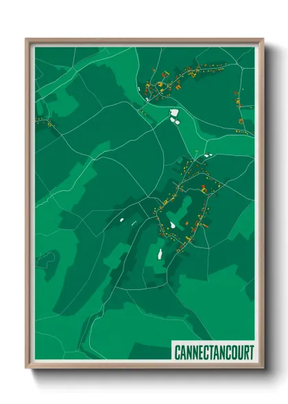 Une affiche de carte sur Cannectancourt