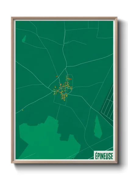 Une affiche de carte sur Épineuse