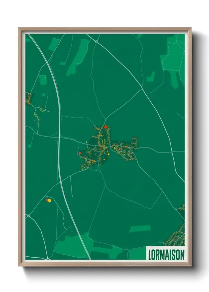 Une affiche de carte sur Lormaison