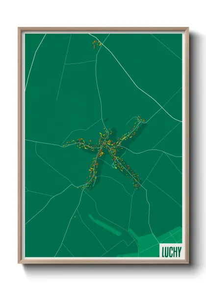 Une affiche de carte sur Luchy