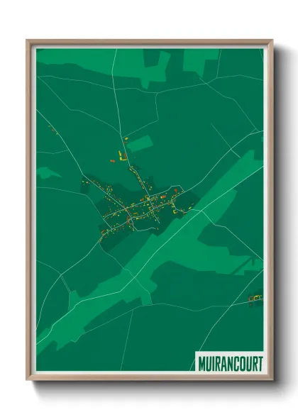 Une affiche de carte sur Muirancourt