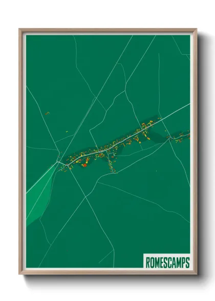 Une affiche de carte sur Romescamps