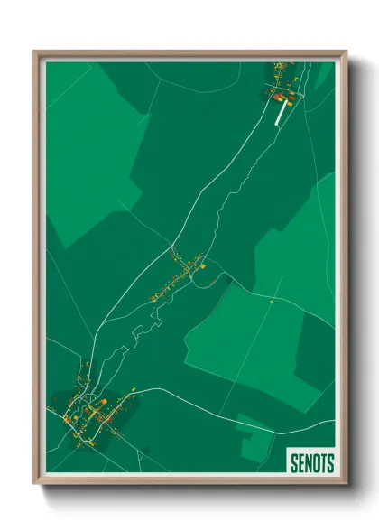 Une affiche de carte sur Senots