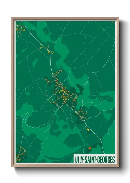 Une affiche de carte sur Ully-Saint-Georges