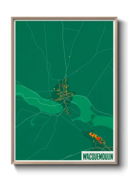 Une affiche de carte sur Wacquemoulin