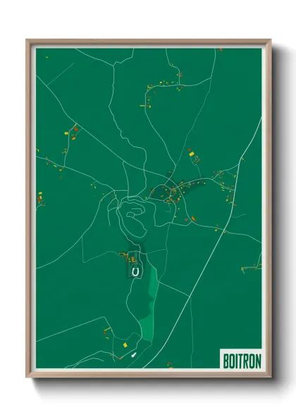 Une affiche de carte sur Boitron