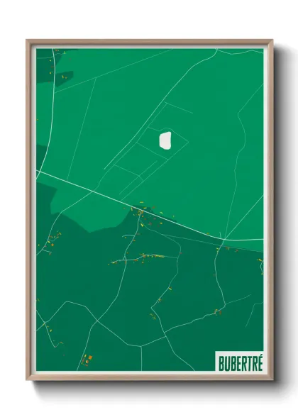 Une affiche de carte sur Bubertré
