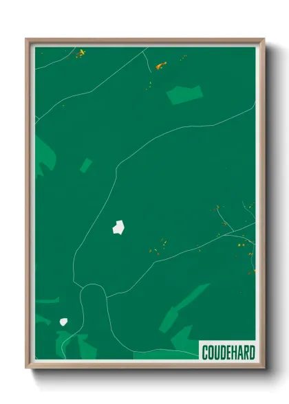 Une affiche de carte sur Coudehard
