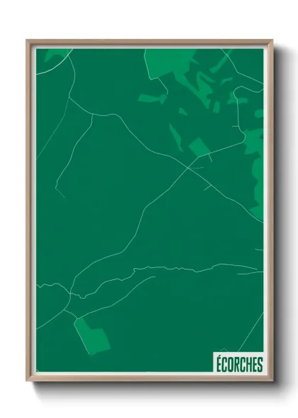 Une affiche de carte sur Écorches