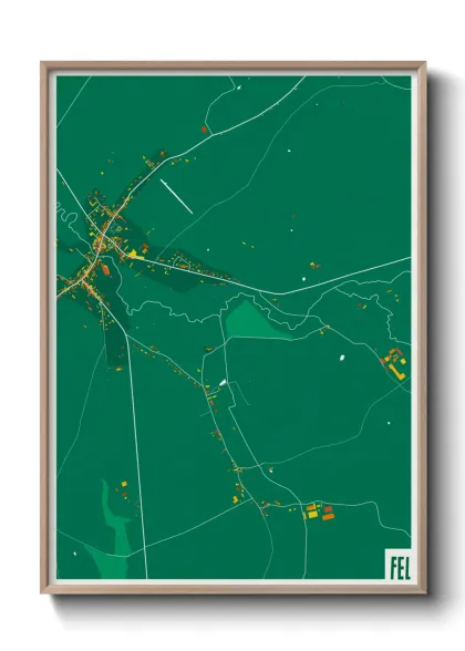 Une affiche de carte sur Fel