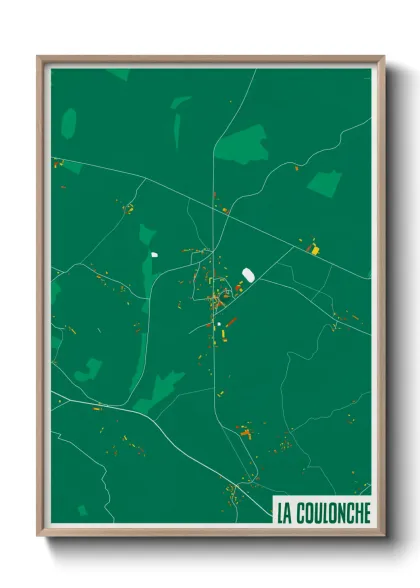 Une affiche de carte sur La Coulonche