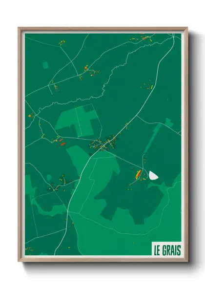 Une affiche de carte sur Le Grais